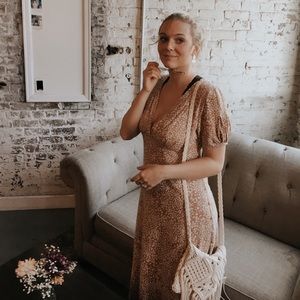 Free People Looking for Love Midi Mustard